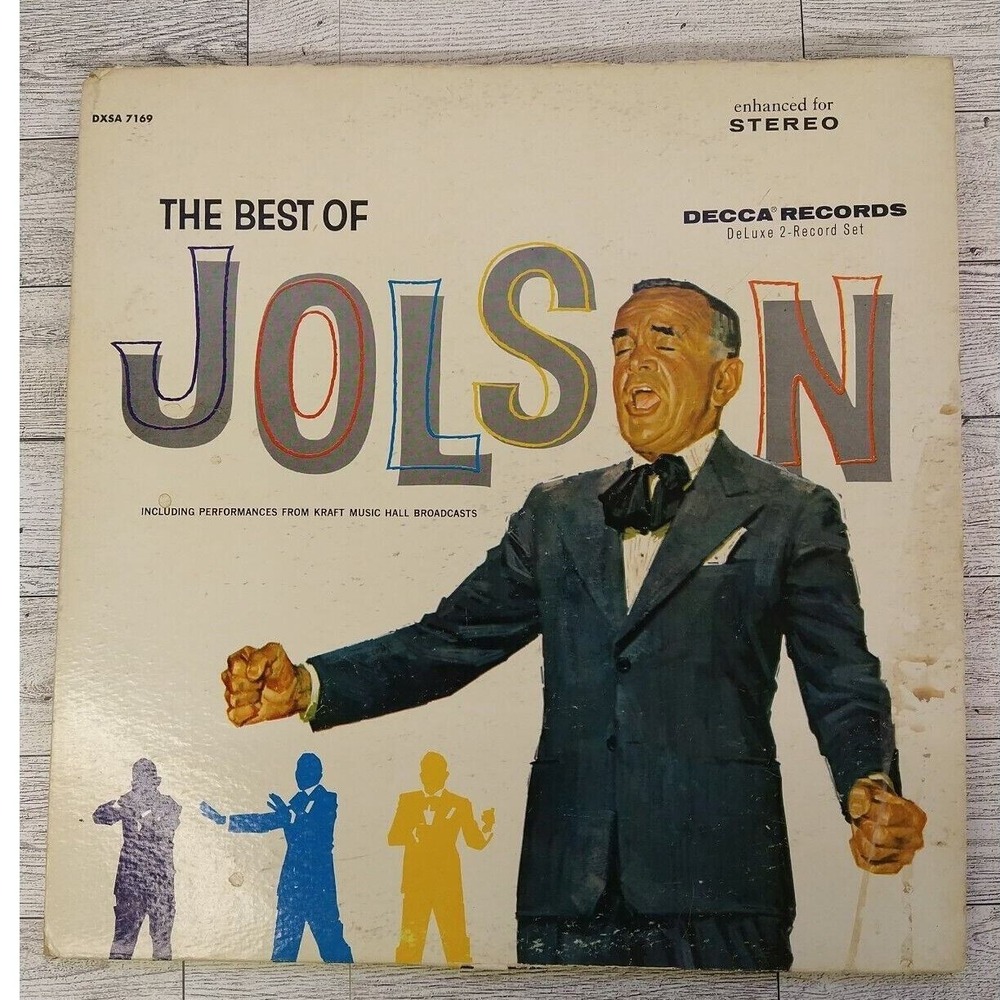 AL JOLSON The Best of Jolson DXSA 7169 12" Vinyl Album LP‎ Decca Records